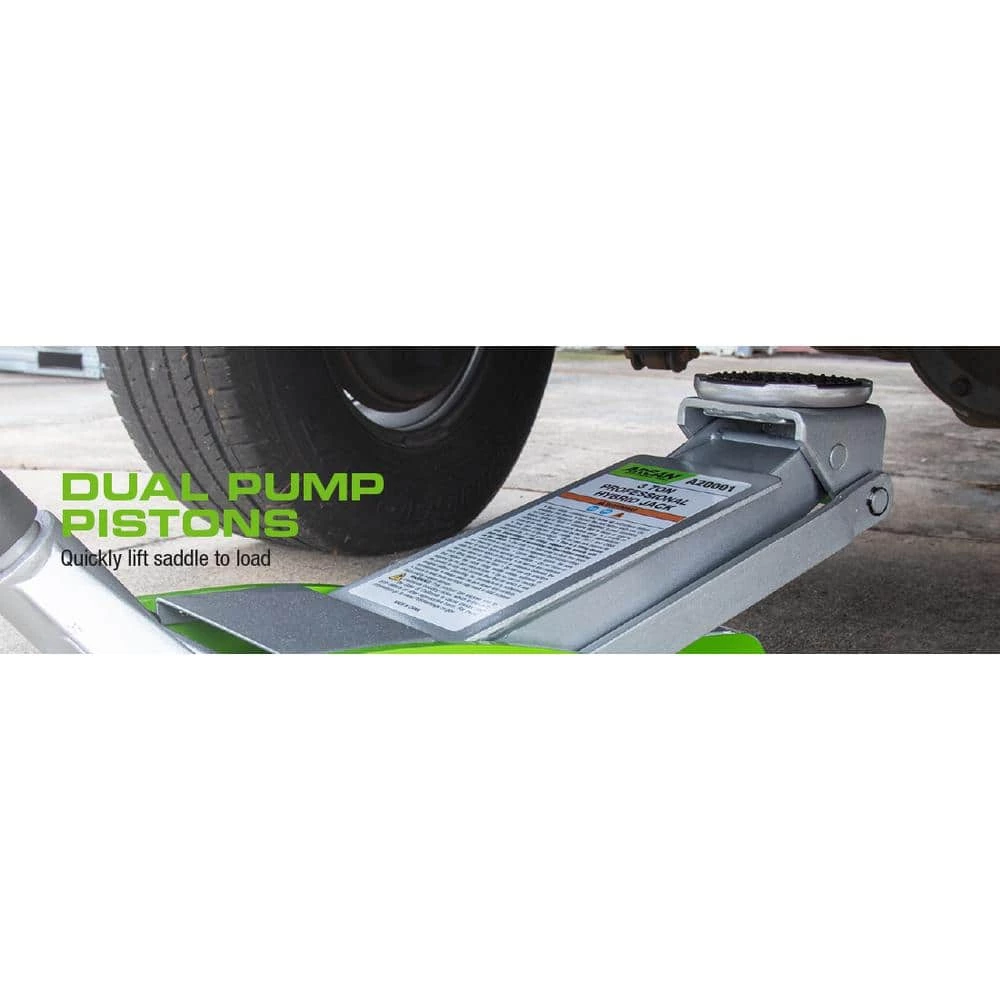 Arcan 3-Ton Hybrid Heavy Duty Aluminum and Steel Low Profile Floor and Car Jack 6 Arcan 3-Ton Hybrid Heavy Duty Aluminum and Steel Low Profile Floor and Car Jack - Image 4