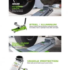 Arcan 3-Ton Hybrid Heavy Duty Aluminum and Steel Low Profile Floor and Car Jack 13 Arcan 3-Ton Hybrid Heavy Duty Aluminum and Steel Low Profile Floor and Car Jack -Automotive Sales arcan floor jacks a20001 fa 1000