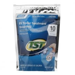 Camco TST Blue Enzyme Toilet Chemical Drop-In -Automotive Sales camco rv parts 41529 1f 1000