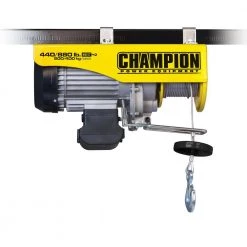 Champion Power Equipment 440/880 120-Volt Hoist -Automotive Sales champion power equipment winches 18890 4f 1000