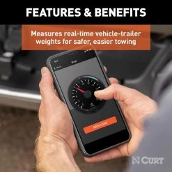CURT BetterWeigh Mobile Towing Scale with TowSense Technology (OBD-II) -Automotive Sales curt auto body parts 51701 44 1000
