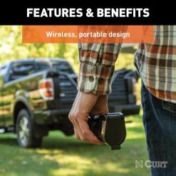 CURT Echo Mobile Trailer Brake Controller with Bluetooth-Enabled Smartphone Connection -Automotive Sales curt brake controllers 51180 44 1000