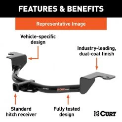 CURT Class 1 Trailer Hitch, 1-1/4 in. Receiver, Select Mazda CX-30 -Automotive Sales curt other auto parts 11599 4f 1000