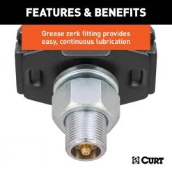 CURT RockerBall Cushion Hitch with 2 in. Ball (2 in. Shank, 7,500 lbs., 3 in. Drop) 13 CURT RockerBall Cushion Hitch with 2 in. Ball (2 in. Shank, 7,500 lbs., 3 in. Drop) -Automotive Sales curt other auto parts 45143 44 1000