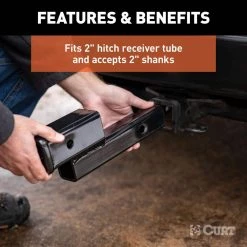 CURT Receiver Hitch Adapter (2 in. Shank 2 in. Drop 7,500 lbs.) -Automotive Sales curt other auto parts 45797 fa 1000