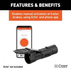 CURT Echo Brake Controller Manual Override Button -Automotive Sales curt other auto parts 51189 1f 1000