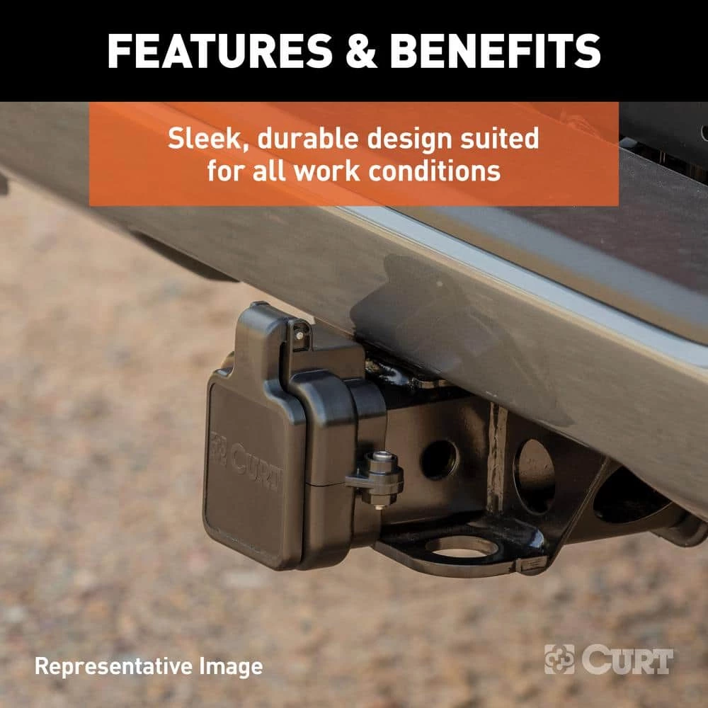 CURT Protective Multi-Pro/Multi-Flex Tailgate Sensor with 2-1/2 in. Hitch Cap 5 CURT Protective Multi-Pro/Multi-Flex Tailgate Sensor with 2-1/2 in. Hitch Cap - Image 3