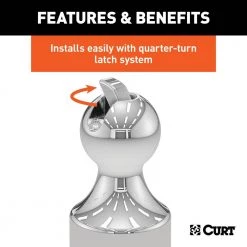 CURT OEM Puck System 2-5/16 in. Gooseneck Kit, Chevrolet, Ford, GMC, Nissan (38K) -Automotive Sales curt other auto parts 60639 44 1000