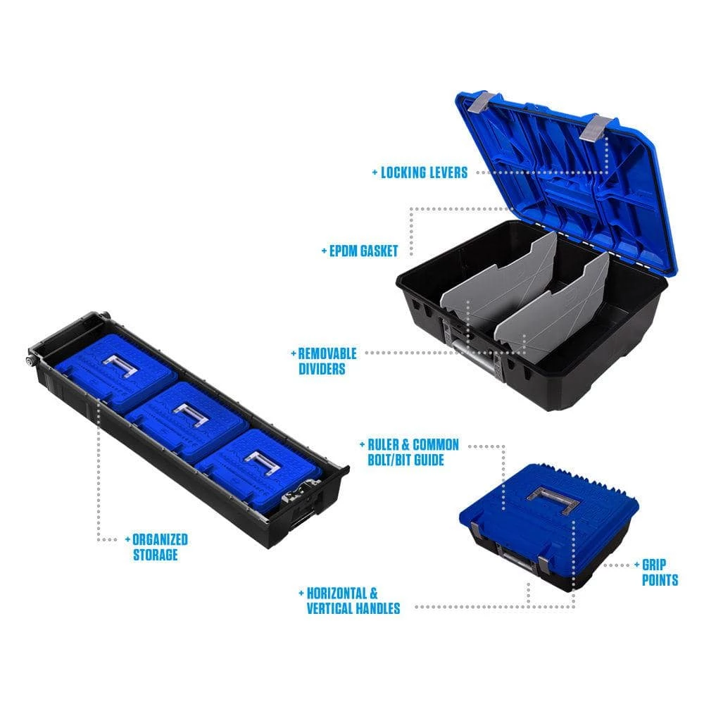 DECKED 20.7 in. W x 17.7 in. D x 8.0 in. H D-Box Drawer Tool Box 10 DECKED 20.7 in. W x 17.7 in. D x 8.0 in. H D-Box Drawer Tool Box - Image 9