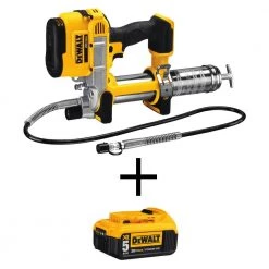 DEWALT 20-Volt MAX Cordless 10,000 PSI Variable Speed Grease Gun with (1) 20-Volt 5.0Ah Battery
