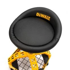 DEWALT 24 in. H x 16 in. W x 16 in. D Adjustable Shop Stool with Casters -Automotive Sales dewalt shop stools dxstah025 4f 1000
