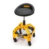 DEWALT 24 in. H x 16 in. W x 16 in. D Adjustable Shop Stool with Casters -Automotive Sales dewalt shop stools dxstah025 64 1000