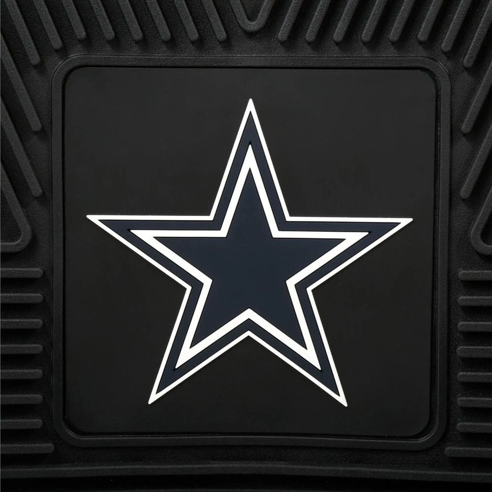 FANMATS NFL - Dallas Cowboys Heavy Duty 2-Piece 18 in. x 27 in. Vinyl Car Mat 6 FANMATS NFL - Dallas Cowboys Heavy Duty 2-Piece 18 in. x 27 in. Vinyl Car Mat - Image 5