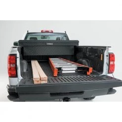 Husky 71.36 in. Matte Black Aluminum Full Size Crossbed Truck Tool Box -Automotive Sales husky crossover truck tool boxes 102100 53 01 76 1000