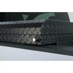 Husky 61.86 in. Matte Black Aluminum Low Profile Mid-Size Crossbed Truck Tool Box -Automotive Sales husky crossover truck tool boxes 102102 53 01 76 1000