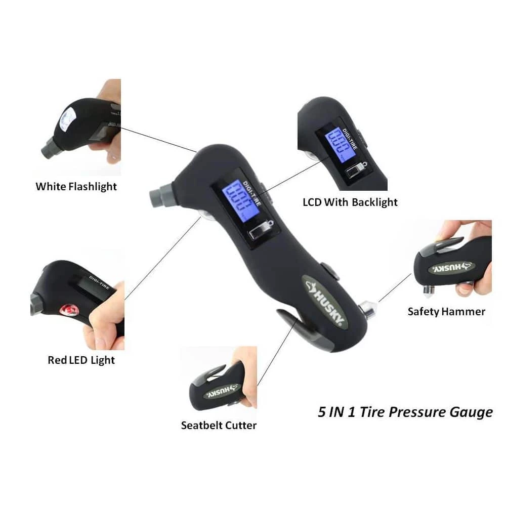Husky 5-in-1 Digital Tire Pressure Gauge 3 Husky 5-in-1 Digital Tire Pressure Gauge - Image 2