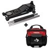 Husky 3-Ton Low Profile Floor Jack with Quick Lift with 14 in. 13 Pocket Rolling Tool Bag -Automotive Sales husky jack stands hd0012065014 bd 64 1000