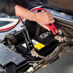 Husky 20 ft. 4-Gauge Booster Cables -Automotive Sales husky jumper cables 0160420 ul1 c3 1000 1