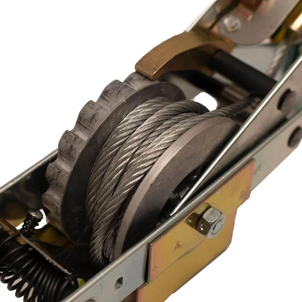 Maasdam Pow'R Pull 4,000 lb. 2-Ton Capacity 6 ft. Max Lift 30:1 Leverage Winch Puller Come Along Tool with 6 ft. of Cable Included 7 Maasdam Pow'R Pull 4,000 lb. 2-Ton Capacity 6 ft. Max Lift 30:1 Leverage Winch Puller Come Along Tool with 6 ft. of Cable Included - Image 5