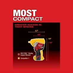 Milwaukee M12 12V Li-Ion Cordless Grease Gun Kit with Stubby 3/8 in. Impact Wrench, One 3.0 Ah Battery, Charger and Tool Bag -Automotive Sales milwaukee grease guns 2446 21xc 2554 20 40 1000