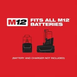 Milwaukee M12 12V Li-Ion Cordless Grease Gun Kit with Stubby 3/8 in. Impact Wrench, One 3.0 Ah Battery, Charger and Tool Bag -Automotive Sales milwaukee grease guns 2446 21xc 2554 20 44 1000