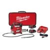 Milwaukee M18 18V Lithium-Ion Cordless Grease Gun 2-Speed with (2) 1.5Ah Batteries, Charger, Tool Bag -Automotive Sales milwaukee grease guns 2646 22ct 64 1000