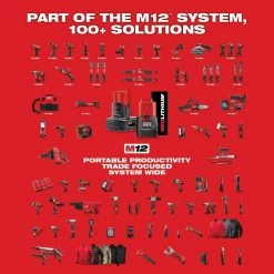 Milwaukee M12 12-Volt Lithium-Ion Cordless Grease Gun w/4.0 Ah Starter Kit -Automotive Sales milwaukee grease guns 48 59 2440 2446 20 c3 1000