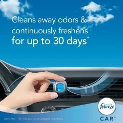 Febreze 0.06 oz. Linen and Sky Car Vent Clip Air Freshener -Automotive Sales n a febreze car air fresheners 003700094726 4f 1000