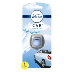Febreze 0.06 oz. Linen and Sky Car Vent Clip Air Freshener