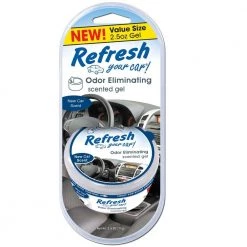 Refresh Your Car 2.5 oz. New Car Odor Eliminating Scented Gel Can Air Freshener