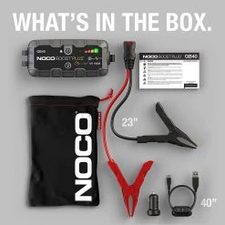NOCO GB40 1000 Amp 12-Volt UltraSafe Lithium Jump Starter For Up To 6-Liter Gasoline And 3-Liter Diesel Engines -Automotive Sales noco jump starters gb40 76 1000