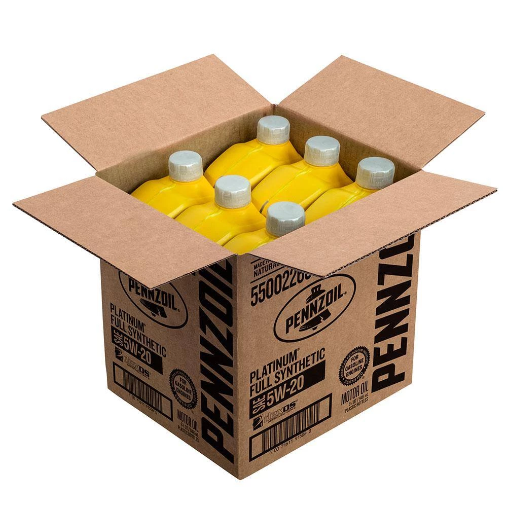 Pennzoil Platinum SAE 5W-20 Full Synthetic Motor Oil 1 Qt. 6 Pennzoil Platinum SAE 5W-20 Full Synthetic Motor Oil 1 Qt. - Image 4