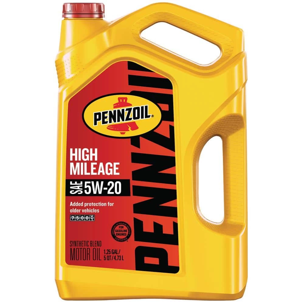 Pennzoil High Mileage SAE 5W-20 Synthetic Blend Motor Oil 5 Qt. 3 Pennzoil High Mileage SAE 5W-20 Synthetic Blend Motor Oil 5 Qt.