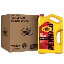 Pennzoil High Mileage SAE 5W-30 Synthetic Blend Motor Oil 5 Qt. 10 Pennzoil High Mileage SAE 5W-30 Synthetic Blend Motor Oil 5 Qt. -Automotive Sales pennzoil motor oil 550045218 c3 1000