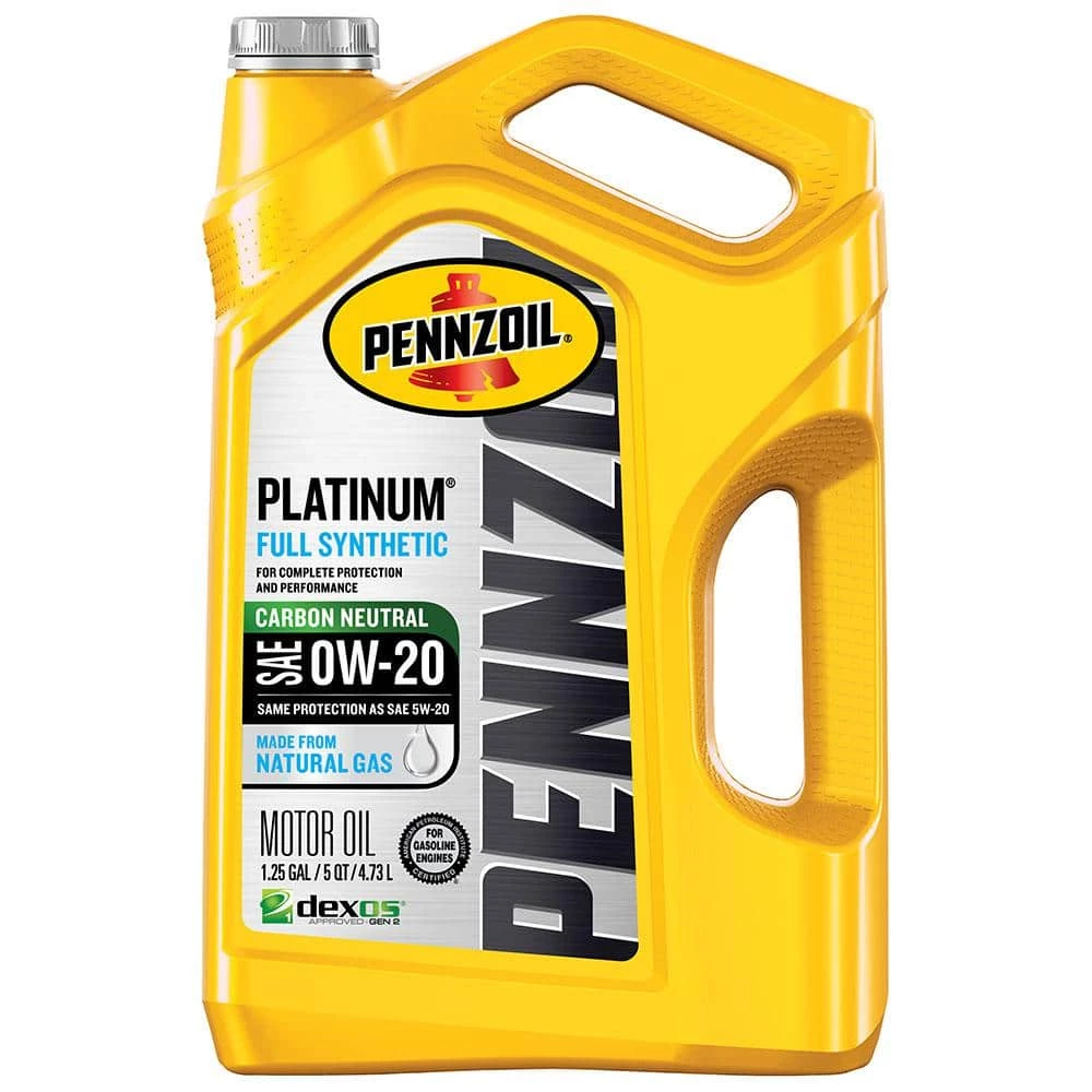 Pennzoil Platinum SAE 0W-20 Full Synthetic Motor Oil 5 Qt. 3 Pennzoil Platinum SAE 0W-20 Full Synthetic Motor Oil 5 Qt.