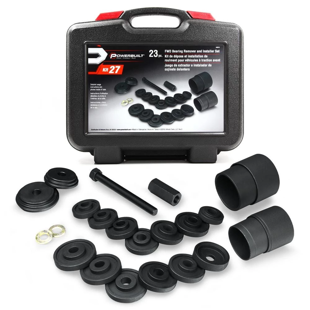 Powerbuilt 23-Piece Front Wheel Drive Bearing Remover and Installer Kit 3 Powerbuilt 23-Piece Front Wheel Drive Bearing Remover and Installer Kit
