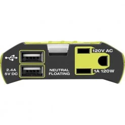 RYOBI ONE+ 18V 120-Watt 12V Automotive Power Inverter with Dual USB Ports 14 RYOBI ONE+ 18V 120-Watt 12V Automotive Power Inverter with Dual USB Ports -Automotive Sales ryobi car power inverters ryi120avnm 4f 1000