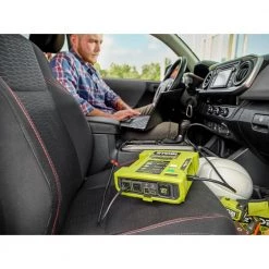 RYOBI ONE+ 18V 800-Watt Max 12V Automotive Power Inverter with Dual USB Ports -Automotive Sales ryobi car power inverters ryi8030avnm 1d 1000