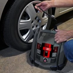 Schumacher Electric Schumacher Pro Automotive 12-Volt 1200 Peak Amp Jump Starter and Portable Power Station with 100-PSI Air Compressor -Automotive Sales schumacher electric jump starters spr1631 4f 1000