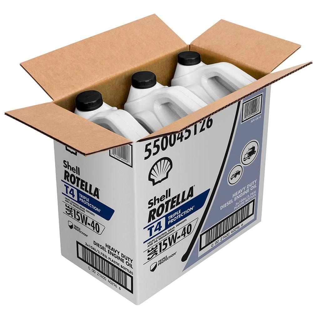 Shell Rotella T4 Triple Protection SAE 15W-40 Diesel Motor Oil 1 Gal. 8 Shell Rotella T4 Triple Protection SAE 15W-40 Diesel Motor Oil 1 Gal. - Image 6