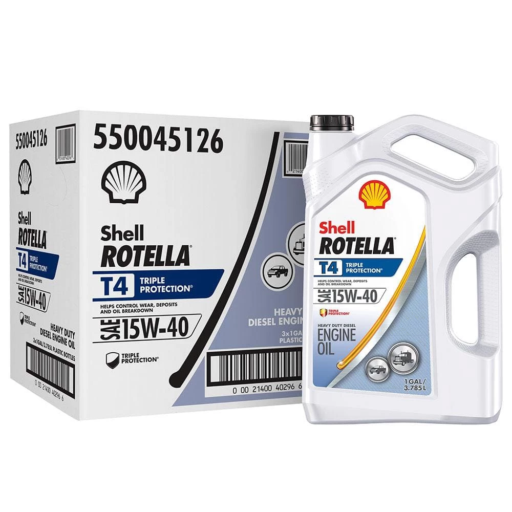 Shell Rotella T4 Triple Protection SAE 15W-40 Diesel Motor Oil 1 Gal. 7 Shell Rotella T4 Triple Protection SAE 15W-40 Diesel Motor Oil 1 Gal. - Image 5