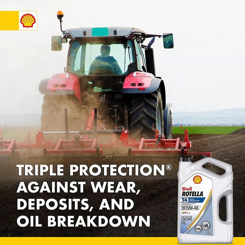 Shell Rotella T4 Triple Protection SAE 15W-40 Diesel Motor Oil 1 Gal. 10 Shell Rotella T4 Triple Protection SAE 15W-40 Diesel Motor Oil 1 Gal. - Image 8