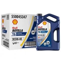 Shell Rotella T6 Full Synthetic SAE 5W-40 Diesel Motor Oil 1 Gal. -Automotive Sales shell rotella motor oil 550045347 1d 1000