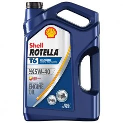 Shell Rotella T6 Full Synthetic SAE 5W-40 Diesel Motor Oil 1 Gal.