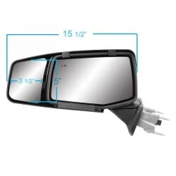 Snap & Zap Clip-on Towing Mirror Set for 2019 Plus Silverado, Sierra 1500 -Automotive Sales snap zap auto body parts 80930 1f 1000