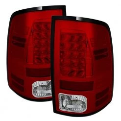 Spyder Auto Dodge Ram 1500 13-18 / Ram 2500/3500 13-18 LED Tail Lights -( Not Compatible With Incandescent Model ) - Red Clear