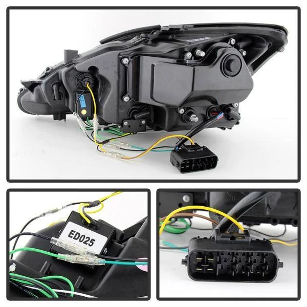 Spyder Auto Lexus IS 250/350 2006-2010 Projector Headlights - DRL - Black 5 Spyder Auto Lexus IS 250/350 2006-2010 Projector Headlights - DRL - Black - Image 3