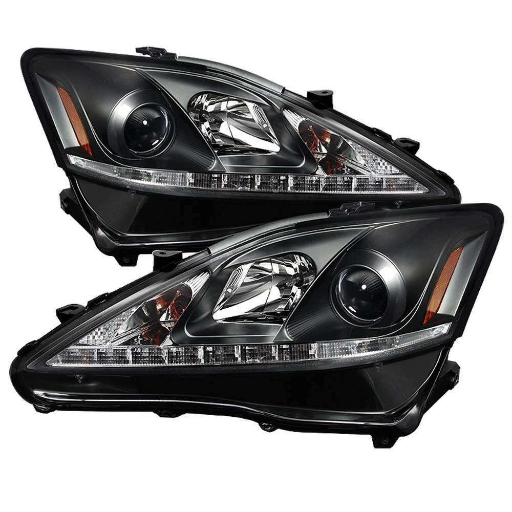 Spyder Auto Lexus IS 250/350 2006-2010 Projector Headlights - DRL - Black 3 Spyder Auto Lexus IS 250/350 2006-2010 Projector Headlights - DRL - Black
