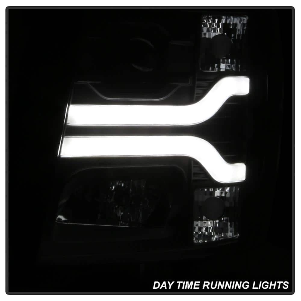 Spyder Auto Chevy Silverado 1500 07-13 / 2500HD/3500HD 07-14 Version 3 Projector Headlights - LED DRL - Black 4 Spyder Auto Chevy Silverado 1500 07-13 / 2500HD/3500HD 07-14 Version 3 Projector Headlights - LED DRL - Black - Image 2