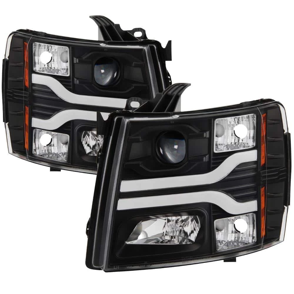 Spyder Auto Chevy Silverado 1500 07-13 / 2500HD/3500HD 07-14 Version 3 Projector Headlights - LED DRL - Black 3 Spyder Auto Chevy Silverado 1500 07-13 / 2500HD/3500HD 07-14 Version 3 Projector Headlights - LED DRL - Black